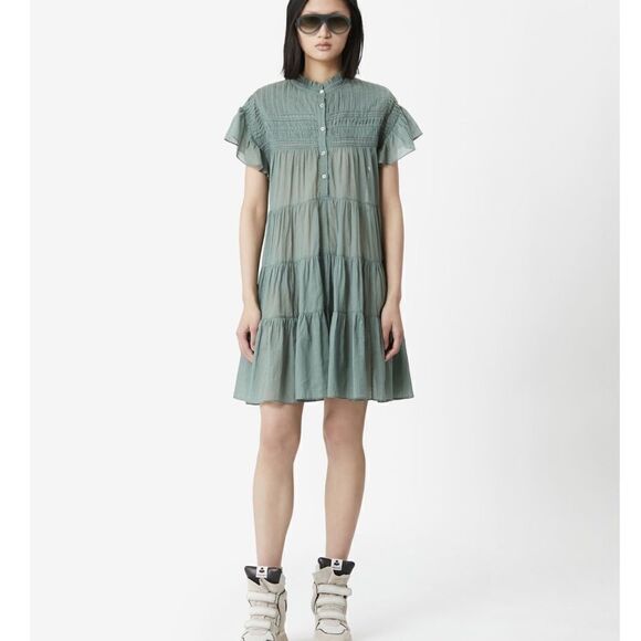 NWT ISABEL MARANT LANIKAYE RUFFLE MINI DRESS Medium